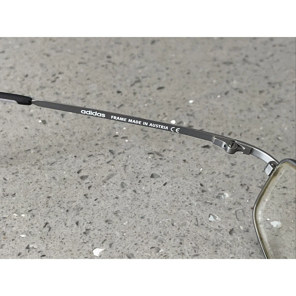 adidas Eyeglasses Frames ONLY a945 60 6055 Grey Rectangular Full Rim 45-18-120